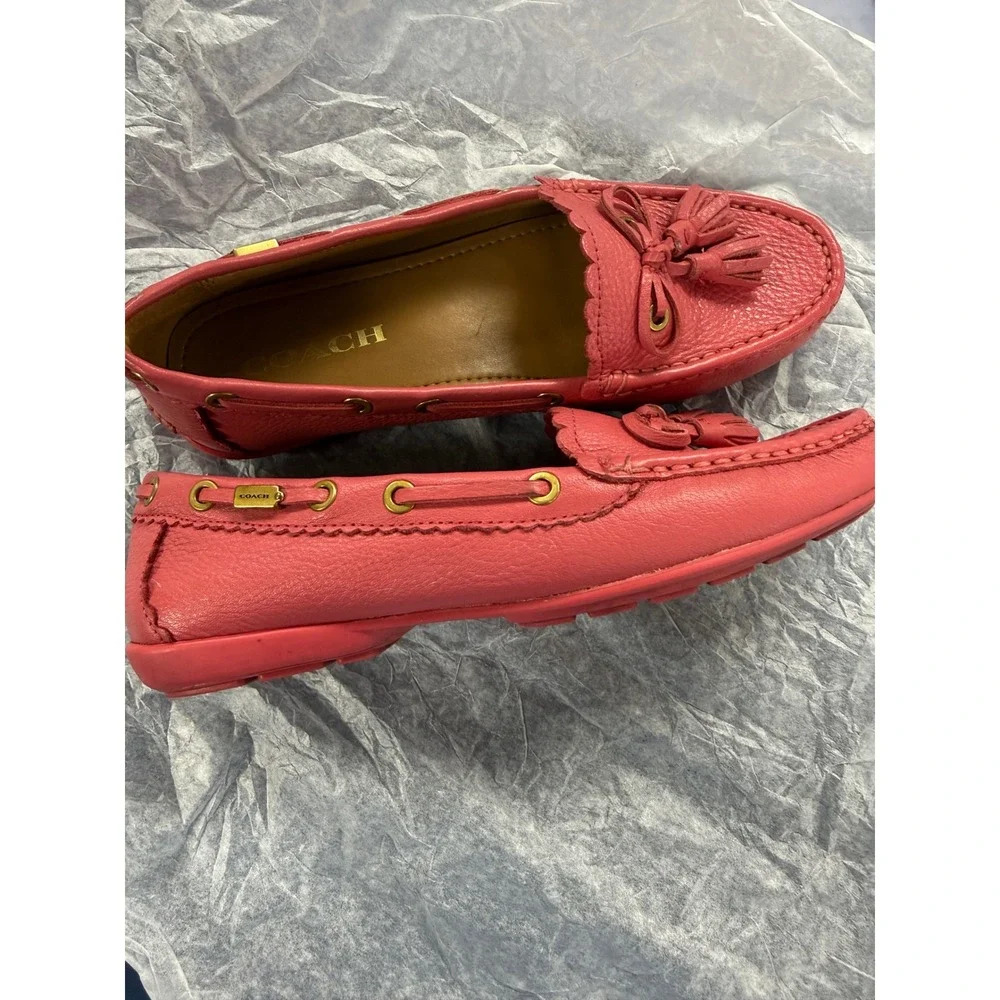 Coach leather pink